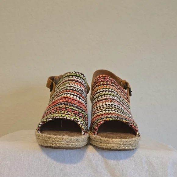Toms Multicolor Woven Espadrille Wedges - Picture 4 of 15